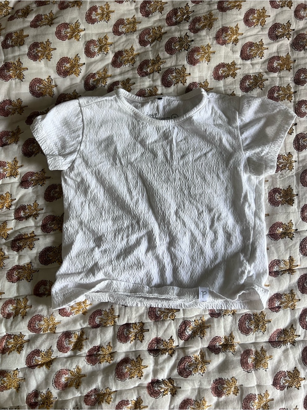 3/$30 🍀 — Deux Par Deux White Short Sleeve Kids Tee